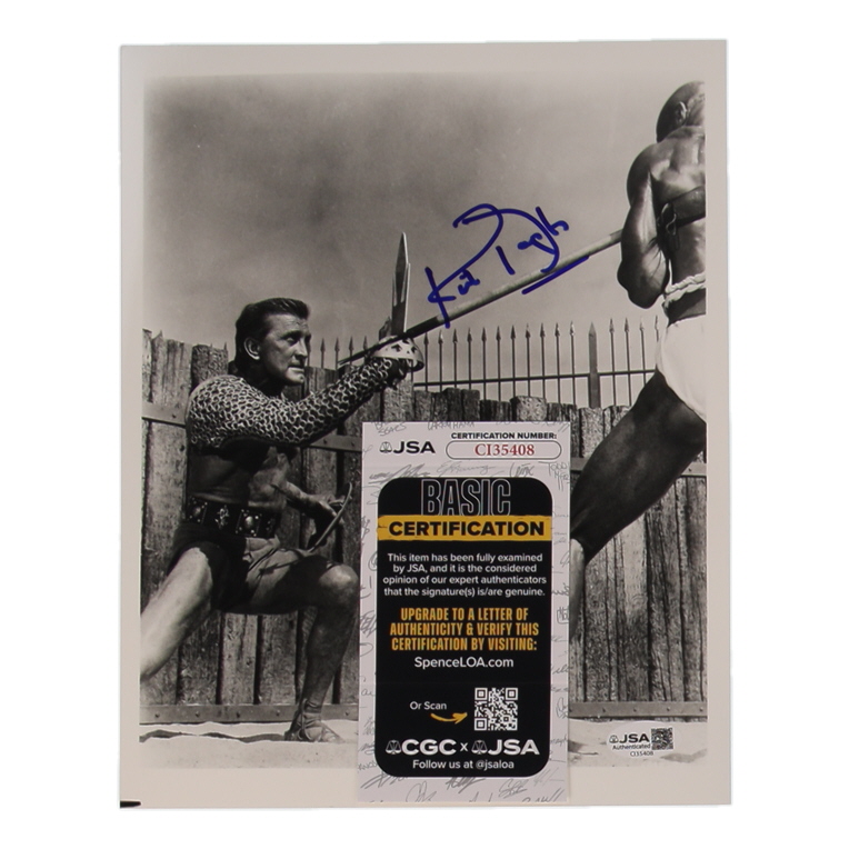 Kirk Douglas Signed "Spartacus" 8x10 Photo (JSA) at PristineAuction.com Kirk Douglas Signed "Spartacus" 8x10 Photo (JSA) at PristineAuction.com