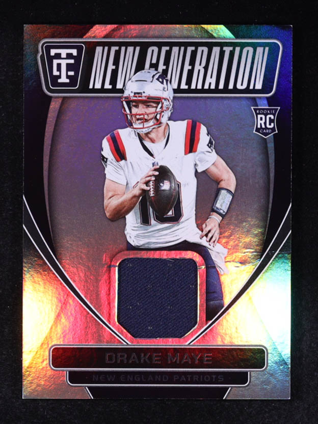 Drake Maye 2024 Totally Certified New Generation Jerseys #13 RC at PristineAuction.com Drake Maye 2024 Totally Certified New Generation Jerseys #13 RC at PristineAuction.com