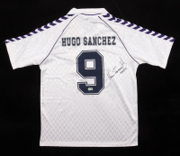 Hugo Sanchez Signed Real Madrid Hummel Authentic Jersey Inscribed "Sep/2025" (Beckett) at PristineAuction.com
