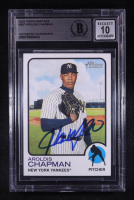 Aroldis Chapman Signed 2022 Topps Heritage #287 (BGS | Auto 10) at PristineAuction.com