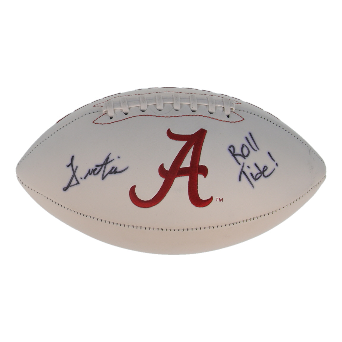 John Metchie Signed Alabama Crimson Tide Football with Inscribed "Roll Tide!" (Fanatics) at PristineAuction.com John Metchie Signed Alabama Crimson Tide Football with Inscribed "Roll Tide!" (Fanatics) at PristineAuction.com