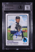 Aroldis Chapman Signed 2022 Topps Heritage #287 (BGS | Auto 10) at PristineAuction.com