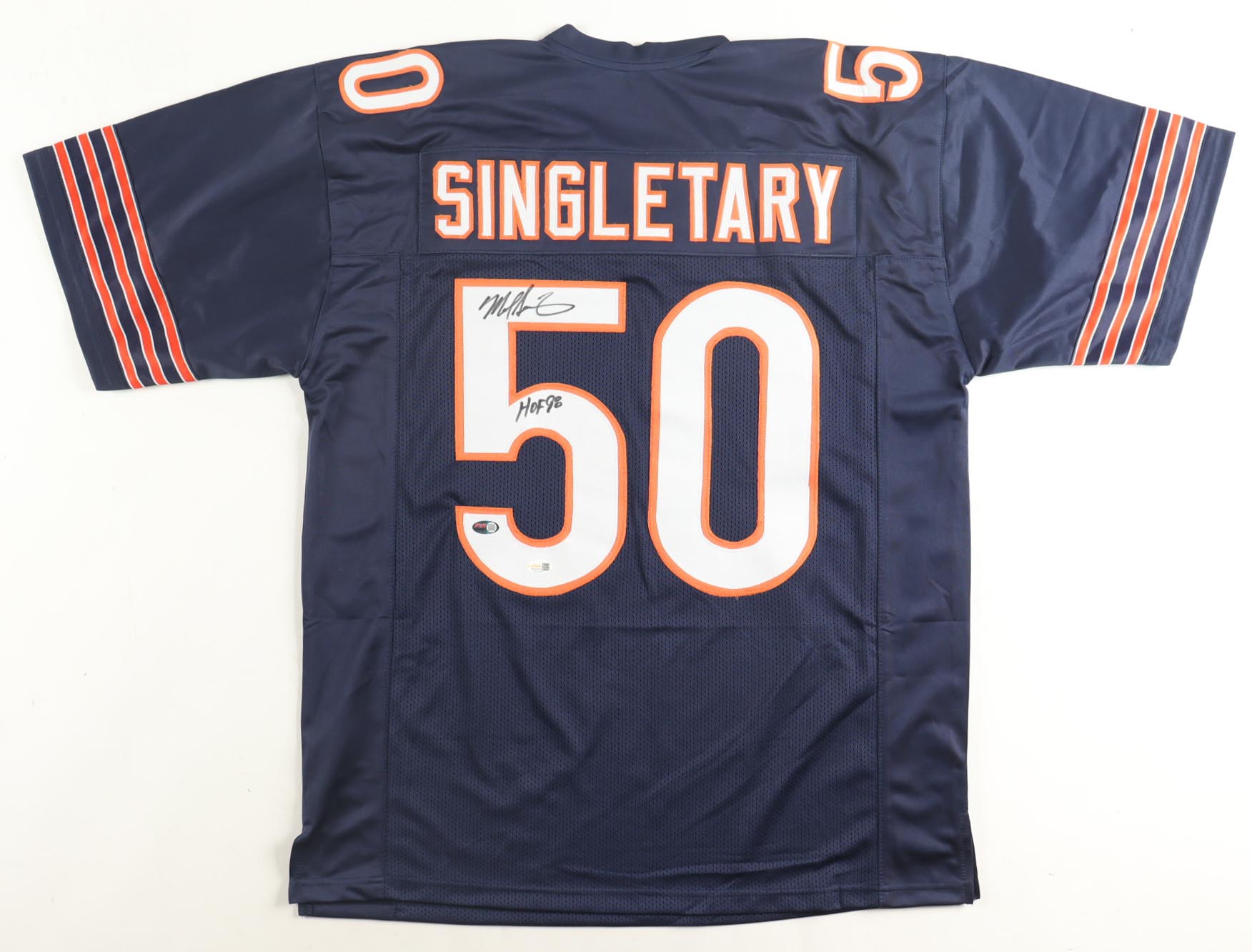 Mike Singletary Signed Jersey Inscribed "HOF 98" (JSA) at PristineAuction.com Mike Singletary Signed Jersey Inscribed "HOF 98" (JSA) at PristineAuction.com