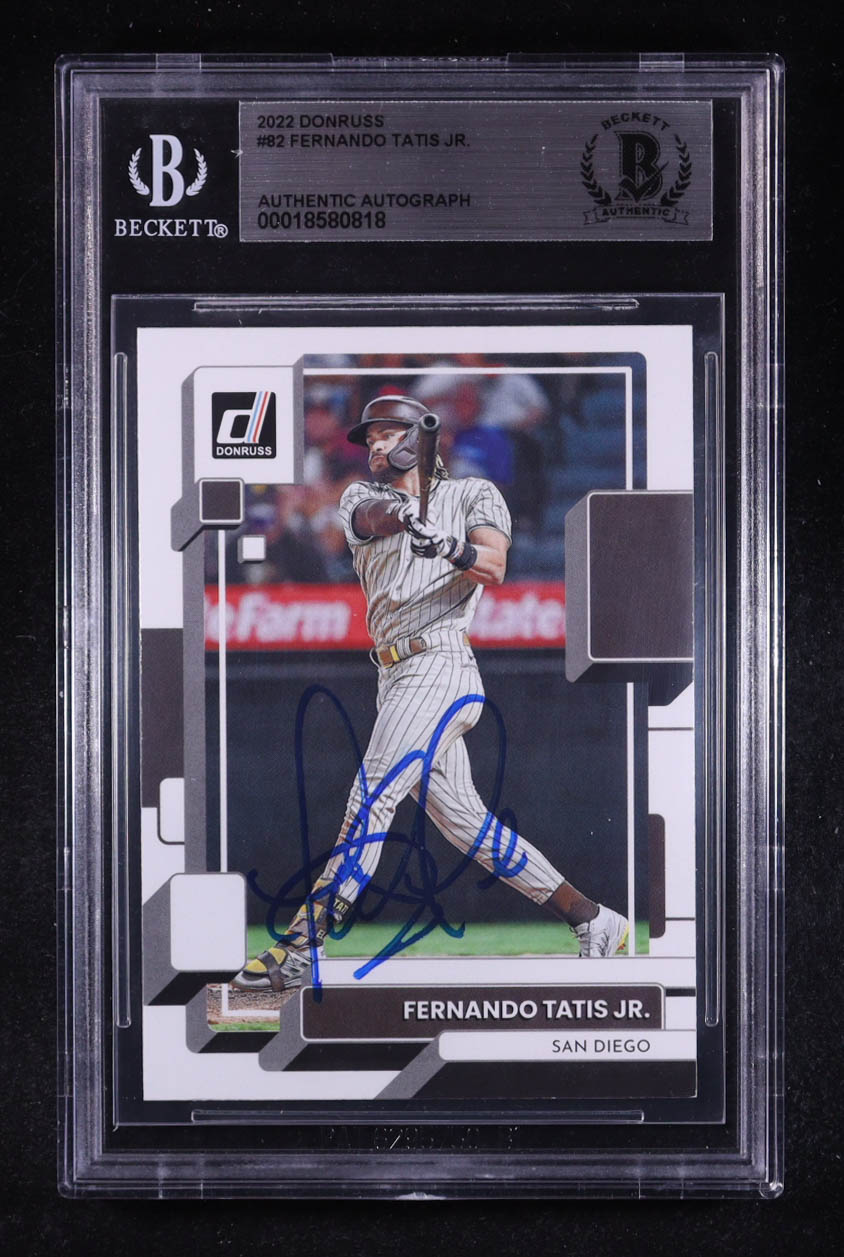 Fernando Tatis Jr. Signed 2022 Donruss #82 (BGS | Auto 10) at PristineAuction.com Fernando Tatis Jr. Signed 2022 Donruss #82 (BGS | Auto 10) at PristineAuction.com