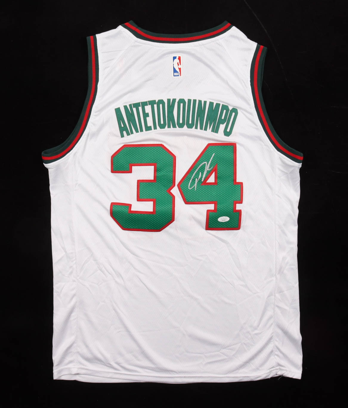 Giannis Antetokounmpo Signed Bucks Nike Authentic Jersey (JSA) at PristineAuction.com Giannis Antetokounmpo Signed Bucks Nike Authentic Jersey (JSA) at PristineAuction.com