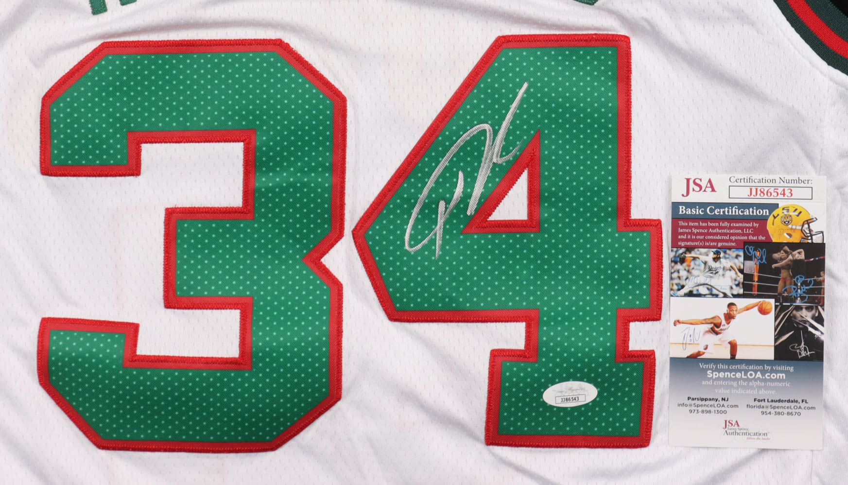 Giannis Antetokounmpo Signed Bucks Nike Authentic Jersey (JSA) at PristineAuction.com Giannis Antetokounmpo Signed Bucks Nike Authentic Jersey (JSA) at PristineAuction.com