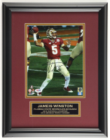 Jameis Winston Signed Florida State Seminoles Custom Framed Photo Display (PSA) at PristineAuction.com