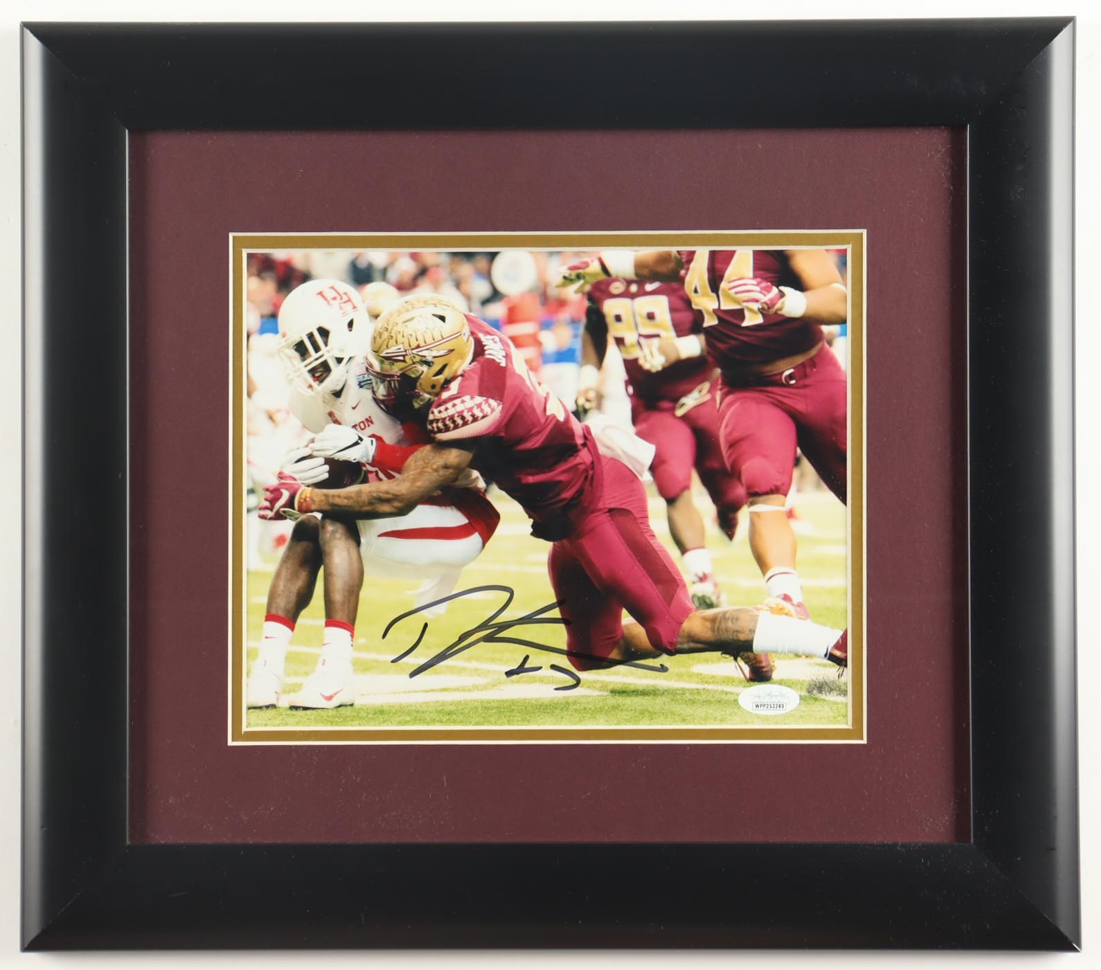 Derwin James Signed Florida State Seminoles Custom Framed Photo (JSA) at PristineAuction.com Derwin James Signed Florida State Seminoles Custom Framed Photo (JSA) at PristineAuction.com
