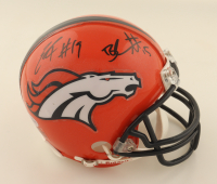 Brandon Marshall & Eddie Royal Signed Broncos Flash Alternate Mini Helmet (Beckett & PSA) at PristineAuction.com