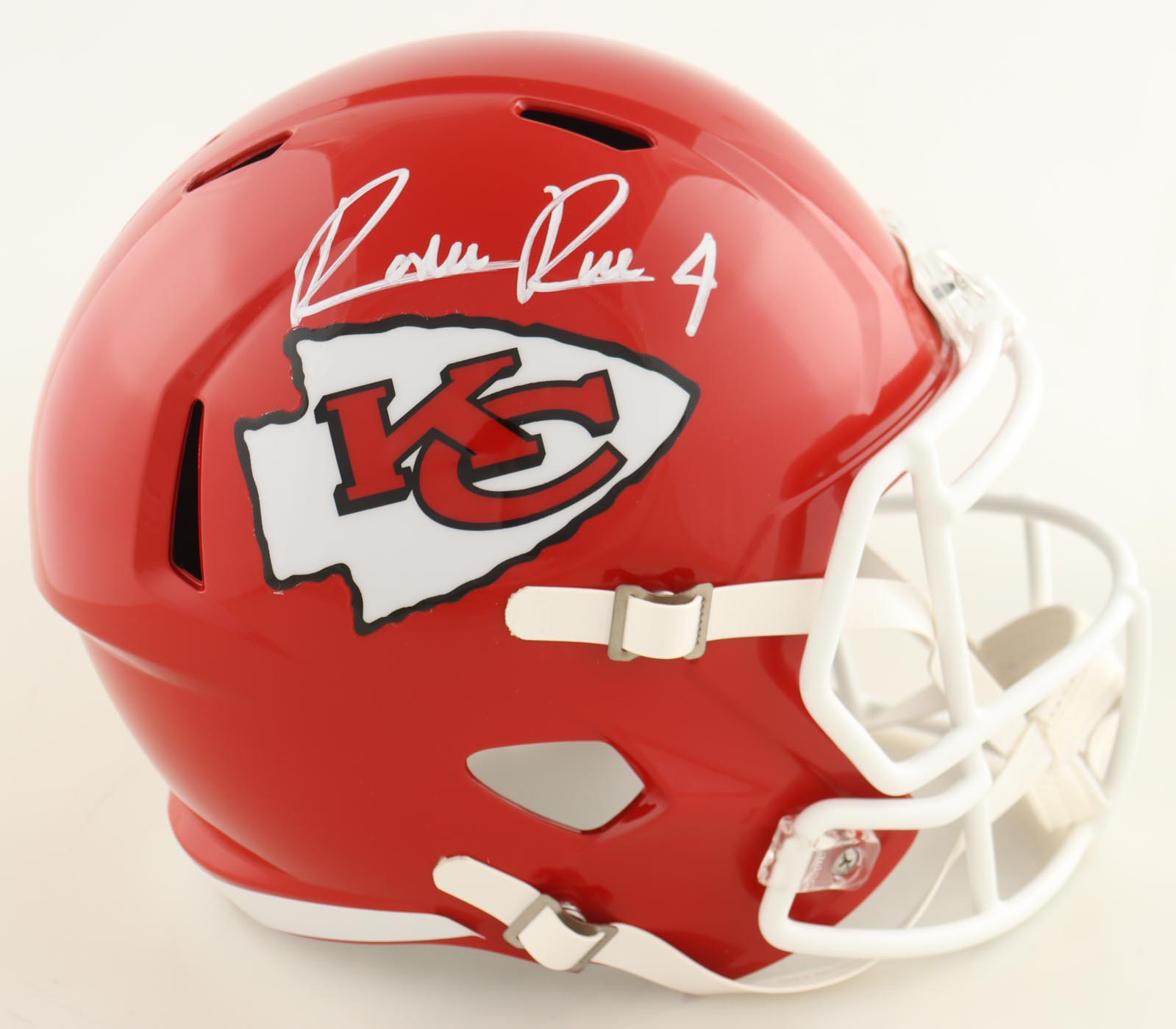 Rashee Rice Signed Chiefs Full-Size Speed Helmet (Beckett) at PristineAuction.com Rashee Rice Signed Chiefs Full-Size Speed Helmet (Beckett) at PristineAuction.com