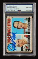 Johnny Bench Signed 1968 Topps Rookie Stars #247 RC (PSA | Autograph Grade 8) at PristineAuction.com