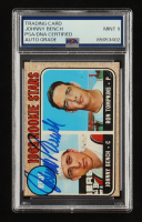 Johnny Bench Signed 1968 Topps Rookie Stars #247 RC (PSA | Autograph Grade 9) at PristineAuction.com
