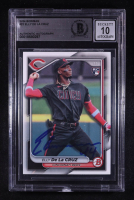 Elly De La Cruz Signed 2024 Bowman #22 RC (BGS | Auto 10) at PristineAuction.com