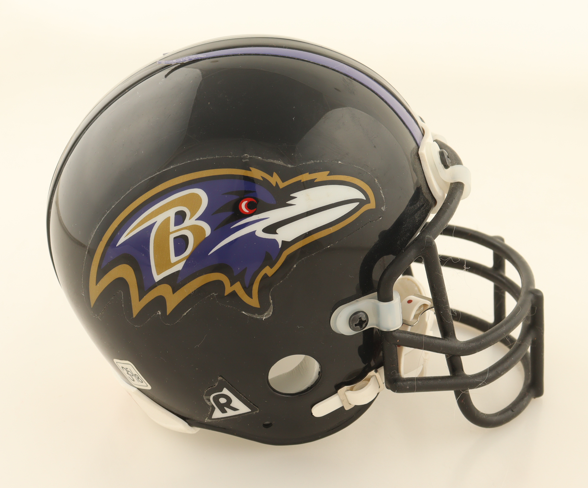 Ray Lewis Signed Ravens Mini Helmet (Beckett) at PristineAuction.com Ray Lewis Signed Ravens Mini Helmet (Beckett) at PristineAuction.com