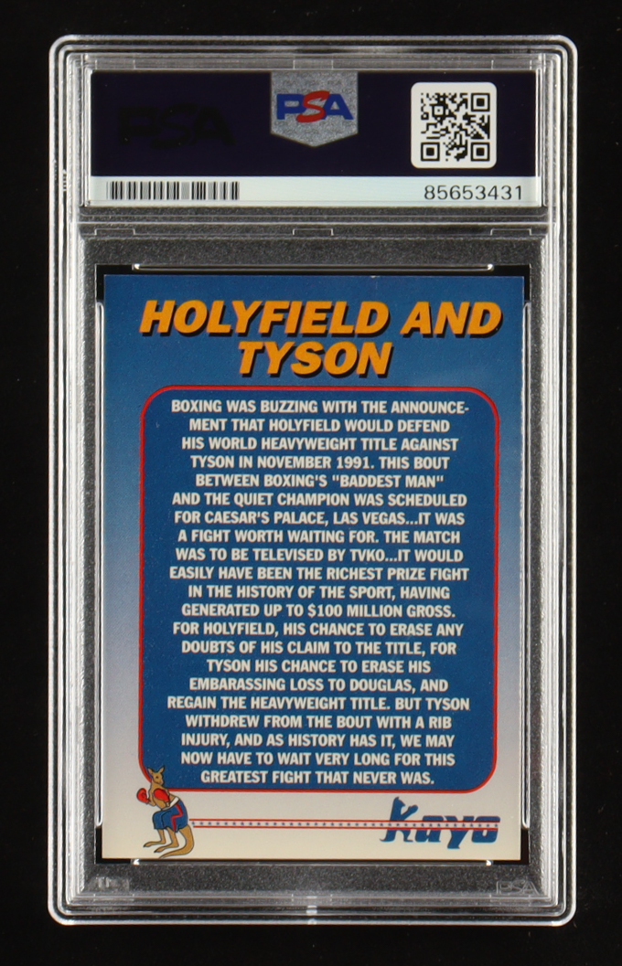 Mike Tyson Signed 1992 Kayo Gold Hologram #10 (PSA | Auto 10) at PristineAuction.com Mike Tyson Signed 1992 Kayo Gold Hologram #10 (PSA | Auto 10) at PristineAuction.com