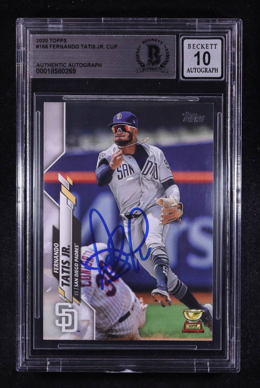 Fernando Tatis Jr. Signed 2020 Topps #168 (BGS | Auto 10) at PristineAuction.com Fernando Tatis Jr. Signed 2020 Topps #168 (BGS | Auto 10) at PristineAuction.com