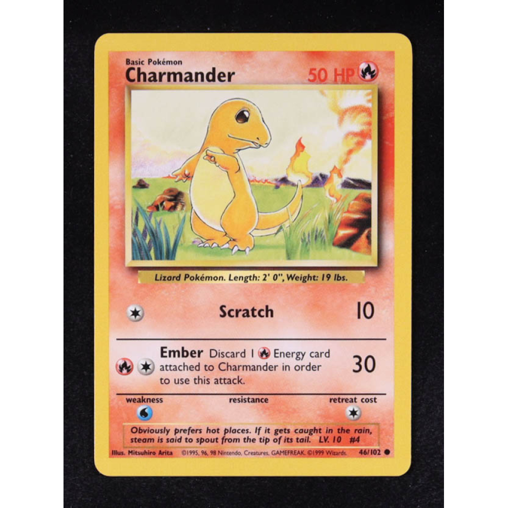 Charmander 1999 Pokemon Base Set #46 at PristineAuction.com