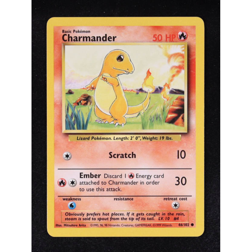 Charmander 1999 Pokemon Base Set #46 at PristineAuction.com