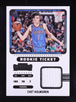 Chet Holmgren 2022-23 Panini Contenders Optic Rookie Ticket Swatches #RTS-CHO RC at PristineAuction.com