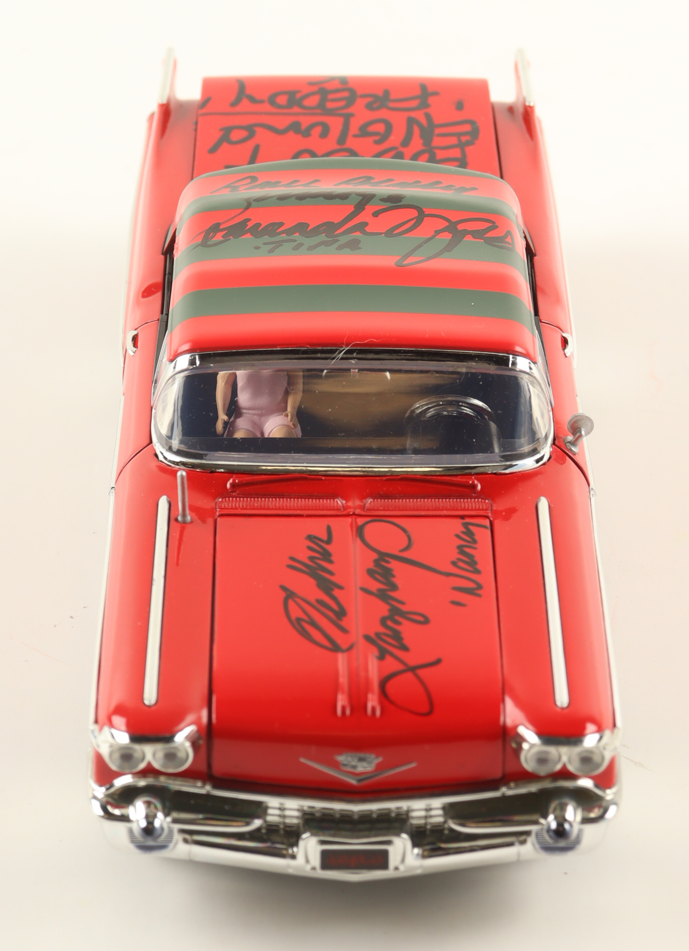 "A Nightmare on Elm Street" Freddy Krueger 1958 Cadillac Series 62 Signed & Inscribed By (4) with Robert Englund, Heather Langenkamp, Amanda Wyss & Ronnee Blakley (CA) at PristineAuction.com "A Nightmare on Elm Street" Freddy Krueger 1958 Cadillac Series 62 Signed & Inscribed By (4) with Robert Englund, Heather Langenkamp, Amanda Wyss & Ronnee Blakley (CA) at PristineAuction.com
