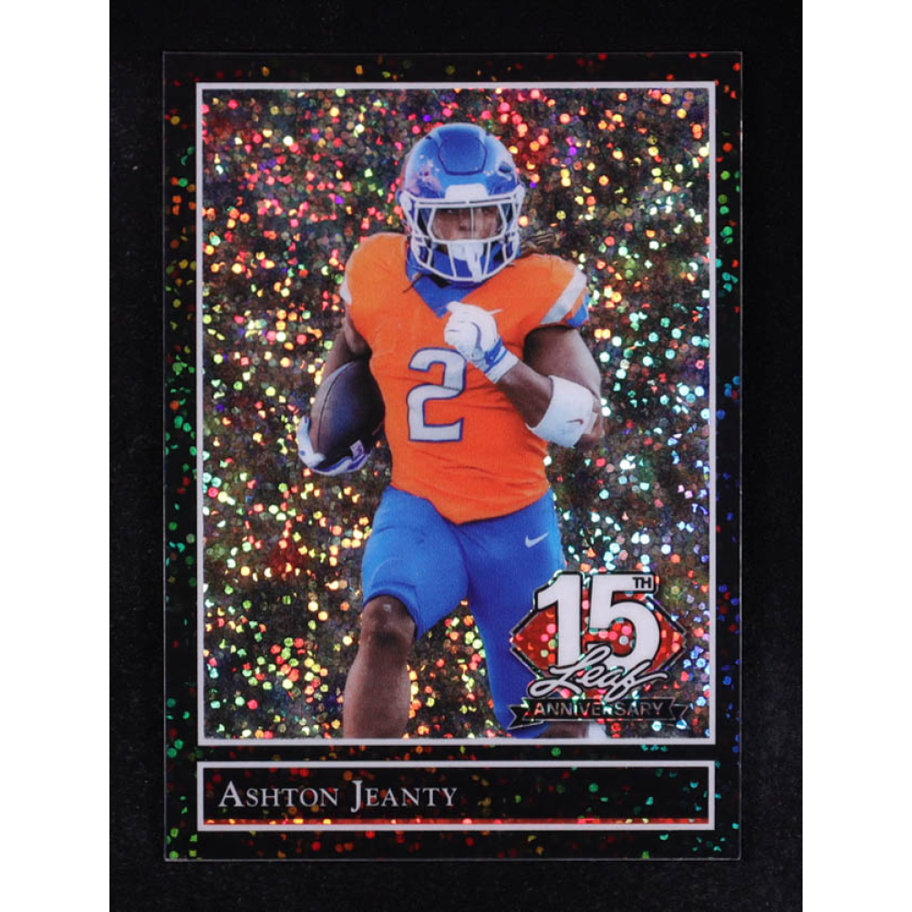 Ashton Jeanty 2025 Leaf 15th Anniversary Gold Leaf Stars #92B-8 RC #1/2 at PristineAuction.com