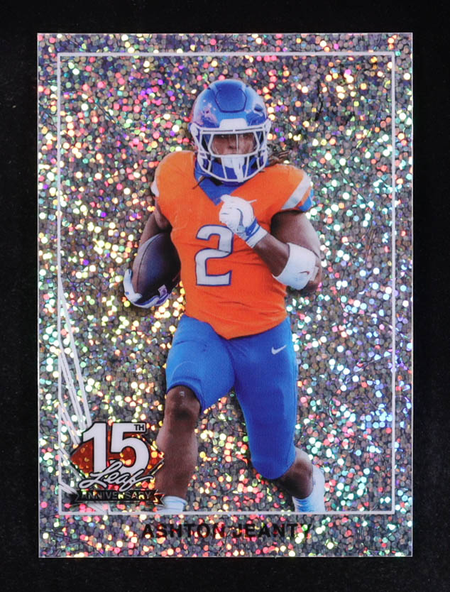 Ashton Jeanty 2025 Leaf 15th Anniversary #90B-8 RC #4/15 at PristineAuction.com Ashton Jeanty 2025 Leaf 15th Anniversary #90B-8 RC #4/15 at PristineAuction.com