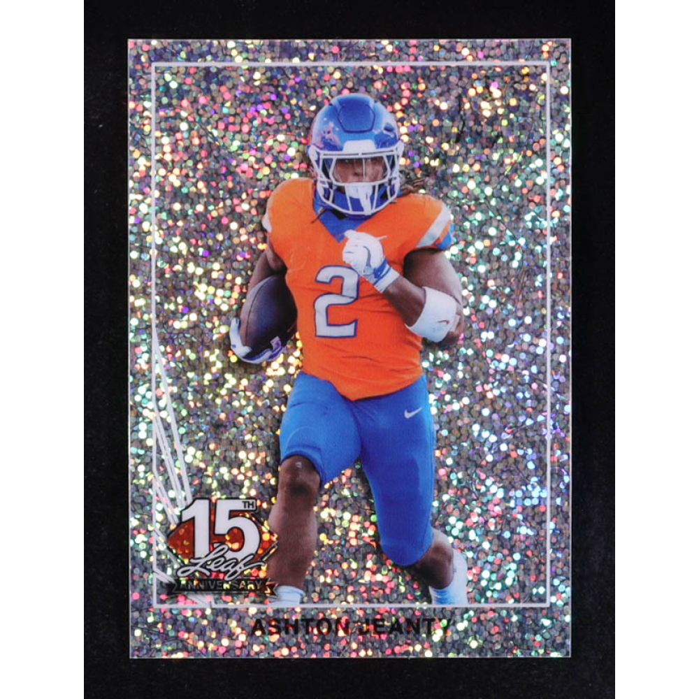 Ashton Jeanty 2025 Leaf 15th Anniversary #90B-8 RC #4/15 at PristineAuction.com