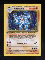 Machamp 1999 Pokemon 1st Edition Base Set #8 Holo R at PristineAuction.com