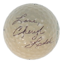 Cheryl Ladd Signed Golf Ball Inscribed "Love" (JSA) at PristineAuction.com Cheryl Ladd Signed Golf Ball Inscribed "Love" (JSA) at PristineAuction.com