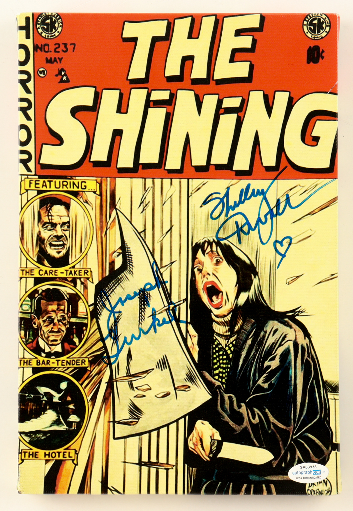 Joe Turkel & Shelley Duvall Signed "The Shining" 8x12 Photo Canvas (ACOA) at PristineAuction.com Joe Turkel & Shelley Duvall Signed "The Shining" 8x12 Photo Canvas (ACOA) at PristineAuction.com