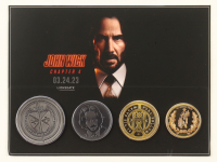 "John Wick: Chapter 4" Opening Night Only Set of (4) Coins at PristineAuction.com