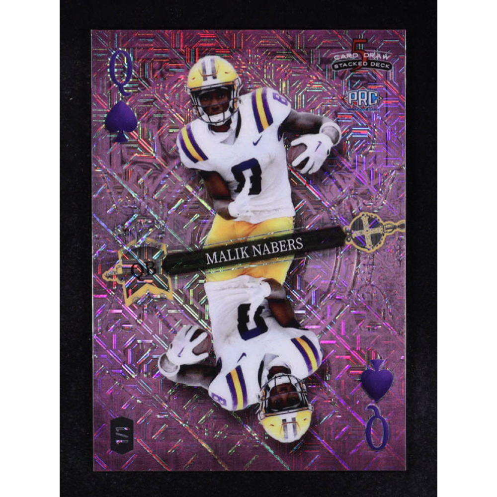 Malik Nabers 2023 Wild Card 5 Card Draw Stacked Deck #DK-MN RC at PristineAuction.com