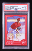 Shohei Ohtani 2018 Diamond Kings Name Variations / Name In Japanese Red Frame #73 RC (PSA 10) at PristineAuction.com