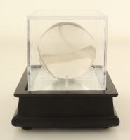 Tiffany & Co Crystal Baseball with Display Case at PristineAuction.com