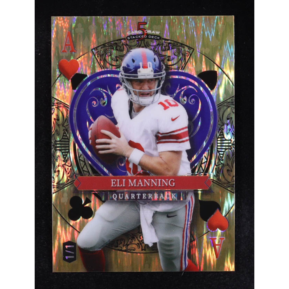 Eli Manning 2024 Wild Card 5 Card Draw Stacked Deck #SDPH-EMN #1/1 at PristineAuction.com