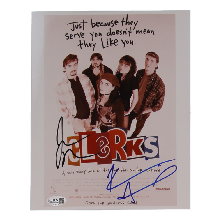 Jason Mewes & Kevin Smith Signed "Clerks" 8x10 Photo (JSA) at PristineAuction.com Jason Mewes & Kevin Smith Signed "Clerks" 8x10 Photo (JSA) at PristineAuction.com