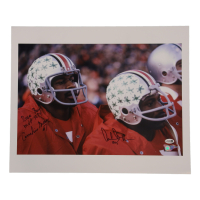 Archie Griffin & Cornelius Greene Signed Ohio State Buckeyes 16.5x16 Photo Inscribed "Rose Bowl MVP 1974" (JSA) at PristineAuction.com