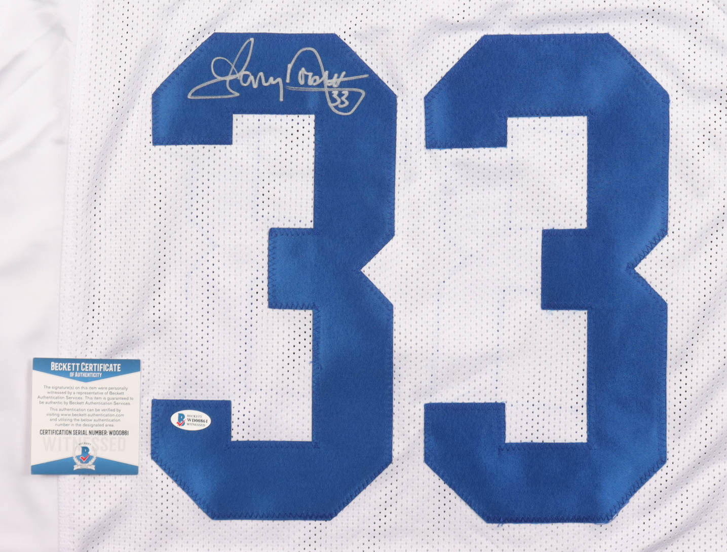 Tony Dorsett Signed Jersey (Beckett) at PristineAuction.com Tony Dorsett Signed Jersey (Beckett) at PristineAuction.com