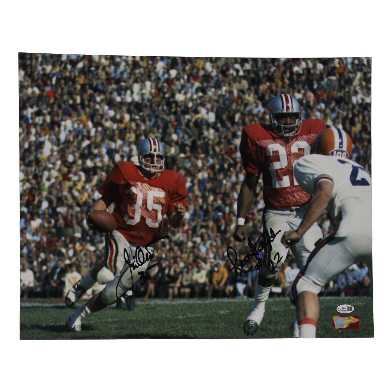 Jim Otis & Leo Hayden Signed Ohio State Buckeyes 16x20 Photo (JSA) at PristineAuction.com Jim Otis & Leo Hayden Signed Ohio State Buckeyes 16x20 Photo (JSA) at PristineAuction.com