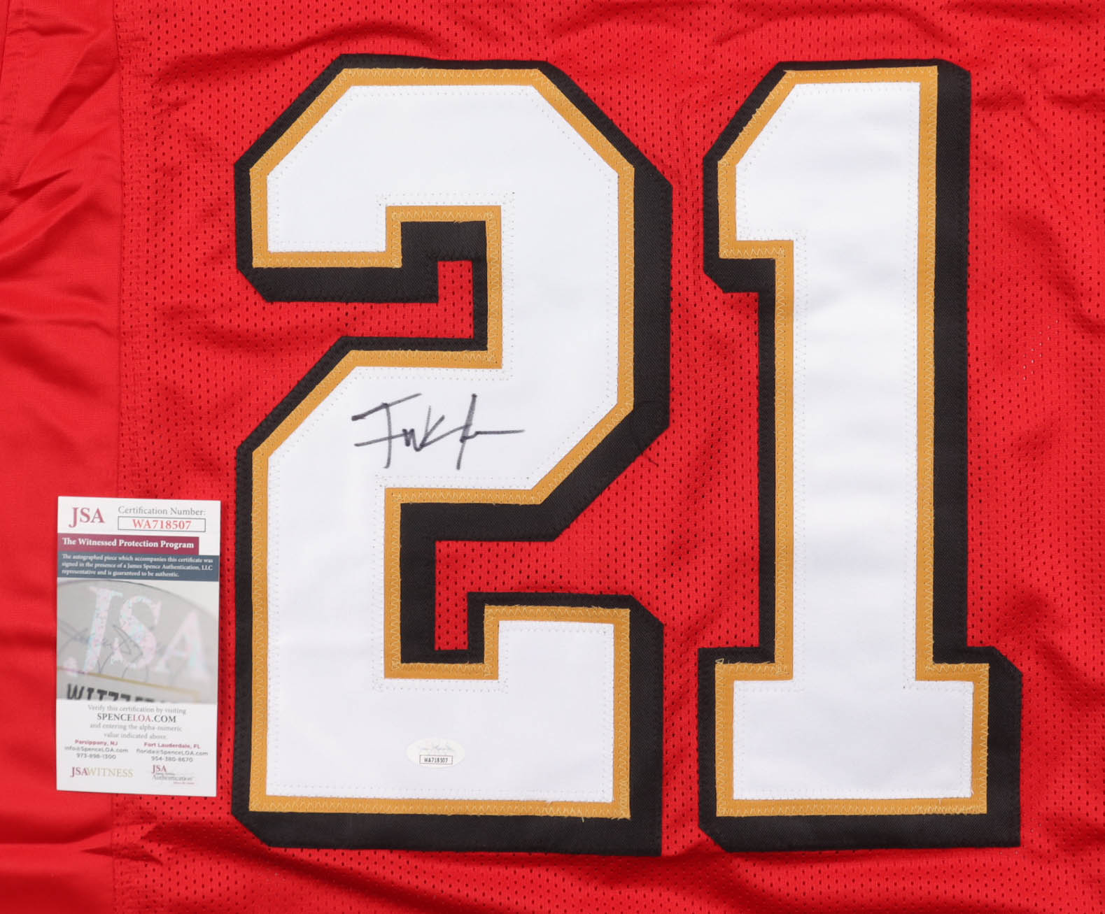 Frank Gore Signed Jersey (JSA) at PristineAuction.com Frank Gore Signed Jersey (JSA) at PristineAuction.com