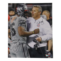 Urban Meyer & JT Barrett Signed Ohio State Buckeyes 16x20 Photo (JSA & Barrett) at PristineAuction.com