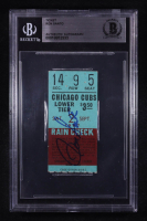 Ron Santo Signed 1967 Cubs Game Rain Check Ticket (BGS) at PristineAuction.com