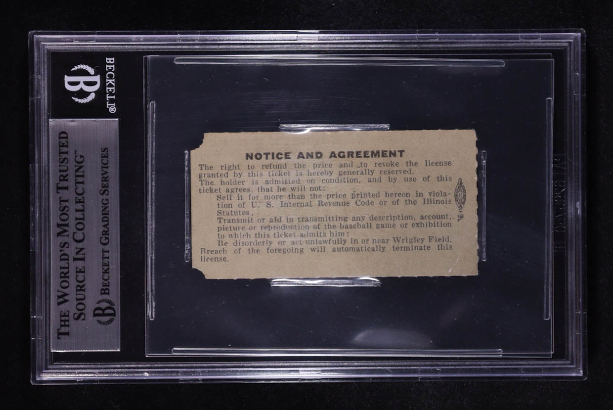 Ron Santo Signed Cubs Game Rain Check Ticket (BGS) at PristineAuction.com Ron Santo Signed Cubs Game Rain Check Ticket (BGS) at PristineAuction.com