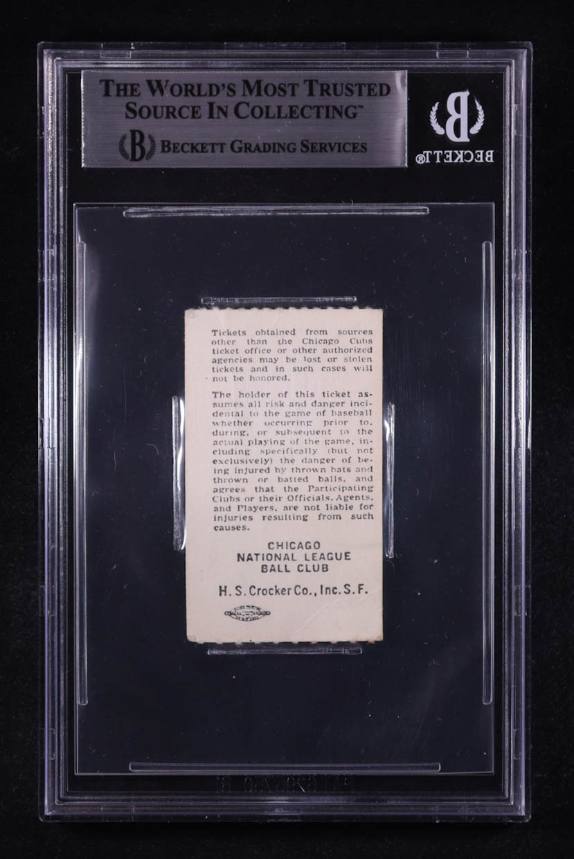 Ron Santo Signed Cubs 1981 Game Rain Check Ticket (BGS) at PristineAuction.com Ron Santo Signed Cubs 1981 Game Rain Check Ticket (BGS) at PristineAuction.com