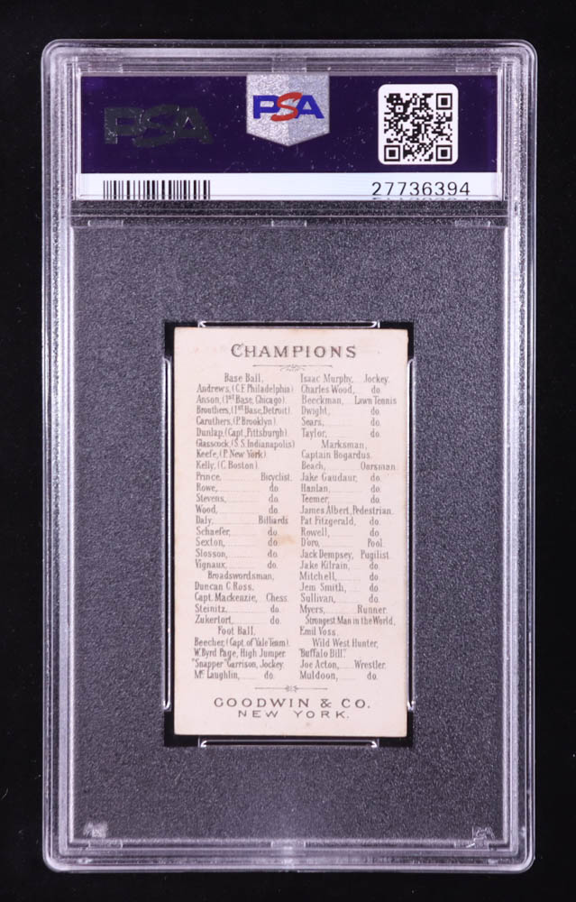 Taylor (Lawn Tennis) 1888 Goodwin Champions N162 #44 (PSA 6) at PristineAuction.com Taylor (Lawn Tennis) 1888 Goodwin Champions N162 #44 (PSA 6) at PristineAuction.com