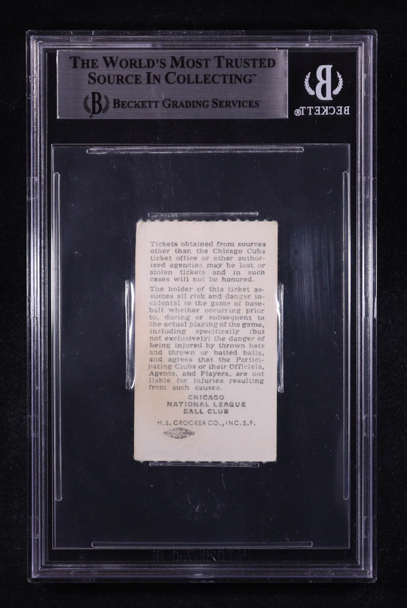Ron Santo Signed Cubs 1982 Game Rain Check Ticket (BGS) at PristineAuction.com Ron Santo Signed Cubs 1982 Game Rain Check Ticket (BGS) at PristineAuction.com