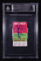 Ron Santo Signed Cubs 1982 Game Rain Check Ticket (BGS) at PristineAuction.com