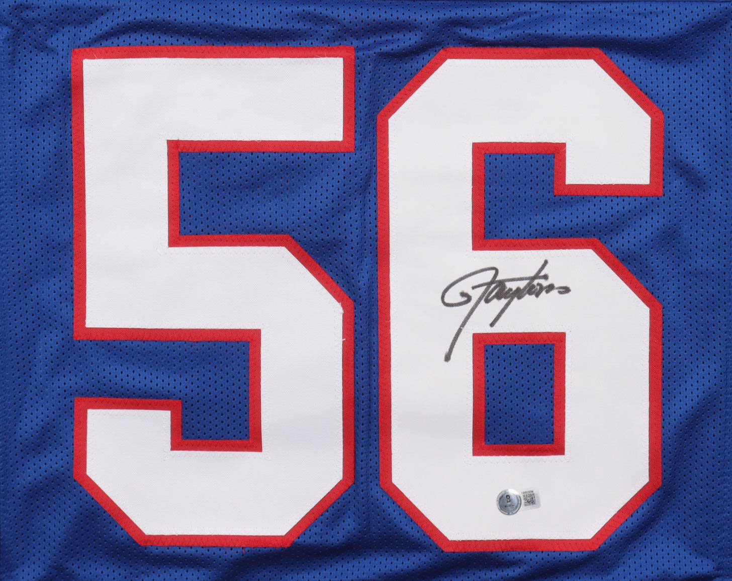 Lawrence Taylor Signed Career Highlight Stat Jersey (Beckett) at PristineAuction.com Lawrence Taylor Signed Career Highlight Stat Jersey (Beckett) at PristineAuction.com