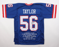 Lawrence Taylor Signed Career Highlight Stat Jersey (Beckett) at PristineAuction.com