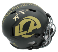 Aaron Donald Signed Rams Full-Size Authentic On-Field Salute to Service Alternate Speed Helmet (Beckett) at PristineAuction.com